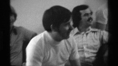 1976: party of friends gathered in table,enjoying eat KENTUCKY
