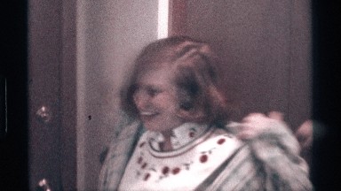 1976: people enjoying party in home and making dress as good KENTUCKY
