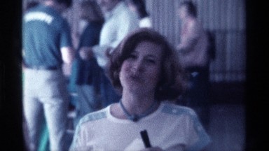 1976: the lady are speak to mic information the people. KENTUCKY