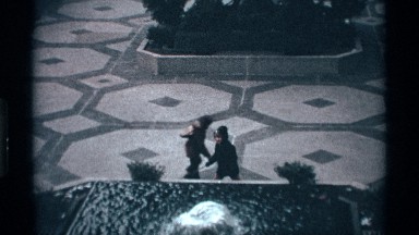 1971: two boys were playing near a beautiful fountain