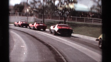 1974: speedway race start from the point of view of one of the drivers ORLANDO