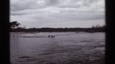 1974: man in a speedboat on a lake ORLANDO FLORIDA