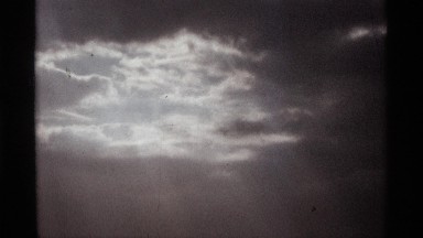 1974: evening time river and sunset time black the snow run the river ORLANDO