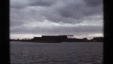 1974: a beautiful big river with flooding water and some nature near