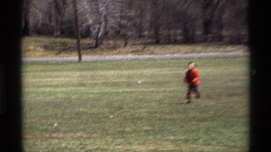 1969: the boy playing the ground so enjoyable and to make the happy movement