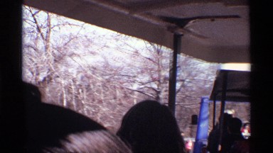 1969: we see people as we sit in golf carts and ride around a park NEW YORK CITY