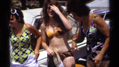 1971: beautiful video of the girls are very sexy swimming dress and playing