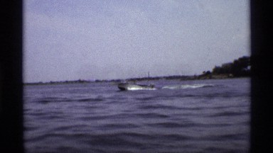 1971: steam board move in high speed in she morning time in the sky