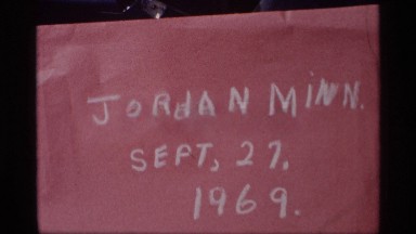 1969: the name board in red color white letter year month date next tractor move