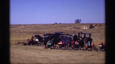 1969: beautiful nature place around the forest on machinery vehicle JORDAN