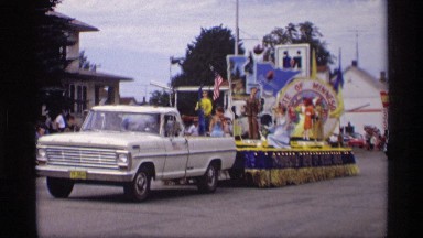 1969: a street parade float in a minnesota town MABEL MINNESOTA