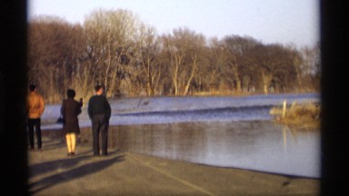 1969: beautiful nature place around the forest and middle of river SAVAGE