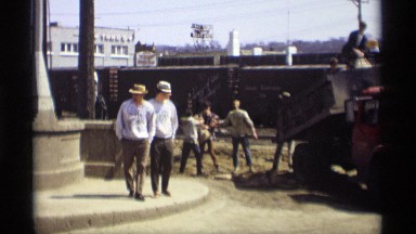 1969: cargo unloading for transport on a busy day SAVAGE MINNESOTA