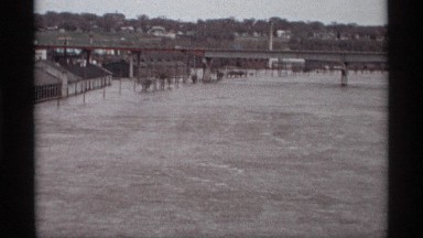 1969: filming a old bridge on river SAINT PAUL MINNESOTA