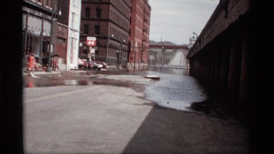 1969: beautiful buildings around the waterfalls at middle of places in the shop