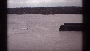 1969: nature view of snow land covered in a snow layer of ice make it slippery