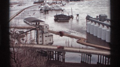 1969: car are going on bridge SAINT PAUL MINNESOTA
