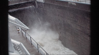 1969: dam opens and water rushes through corridor SAVAGE MINNESOTA