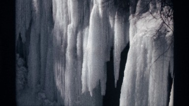 1968: cement structure is mostly hidden by the freezing of dripping water
