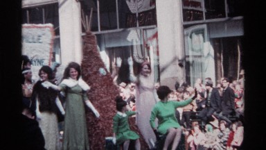 1968: parade float celebrates treaty of greenville CHICAGO ILLINOIS