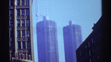 1968: two towers being constructed CHICAGO ILLINOIS