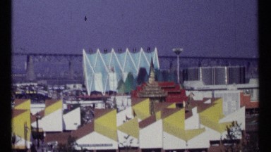 1967: An Expansive Overhead View of Montreal, Canada