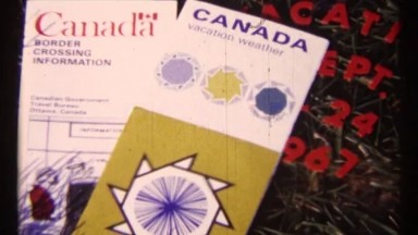 1967: two to three pamphlets are at the table that has symbol and some