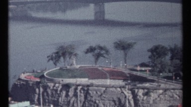 1967: place surrounded by water and trees and a bridge OTTAWA CANADA