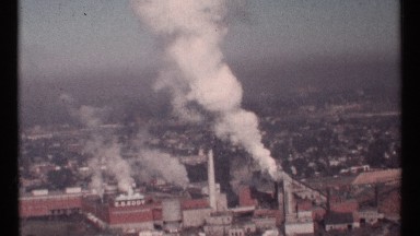 1967: factories releasing smoke in the atmosphere. OTTAWA CANADA