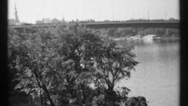 1967: a place of calm with trees and a water river looks like a nature creation
