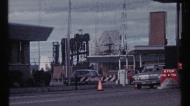 1967: cars going through toll booth at amusement park entrance OTTAWA CANADA