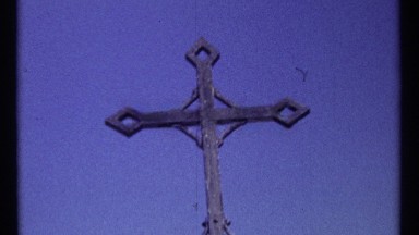 1967: metal cross against clear sky OTTAWA CANADA