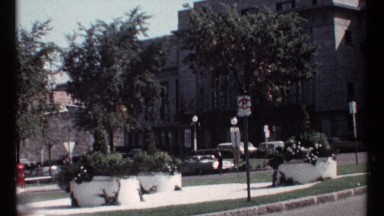 1967: cars riding down the road, people walking on sidewalk OTTAWA CANADA