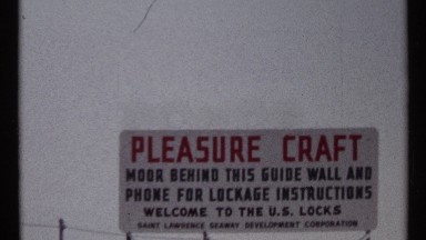 1967: st. lawrence seaway gates for recreational boaters with instructional