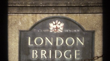 1972: London Bridge Plaque and No Room for Confusion Sign in Arizona