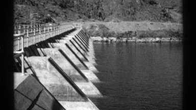 1972: two camera angles of a bridge going over the water ARIZONA