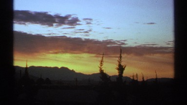 1972: A Lovely Nature Scene of Sunrise from Night to Morning in the Forest