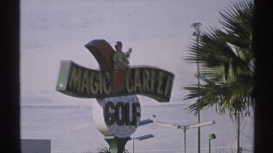 1972: magic carpet golf sign ARIZONA