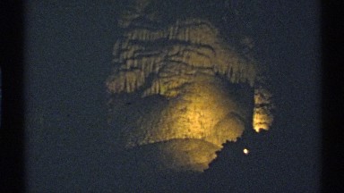 1972: view of poorly lit cave NEW MEXICO