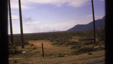 1972: short black postmarks entrance to small strip of dirt in vast area NEW
