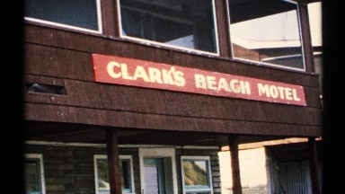 1971: clark's beach motel from the front,possibly shot in nineteen seventies NEW