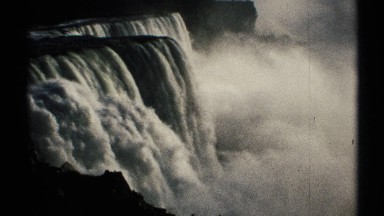 1971: strong river gushing with tons of gallons of water per second. NEW YORK