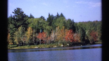 1971: filming a lake in the woods NEW YORK