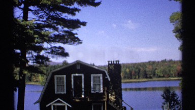 1971: last picture of the end of the summer vacation at the lake house NEW YORK