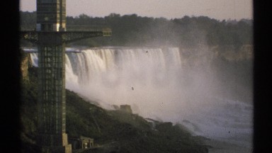 1971: the view majestic water flowing from its origin. NEW YORK