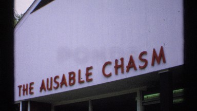 1971: the name at the wall of the place or building looks dark red color and
