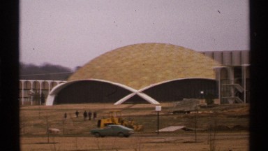 1972: A Large Dome Shaped Building Under Construction Tulsa Oklahoma