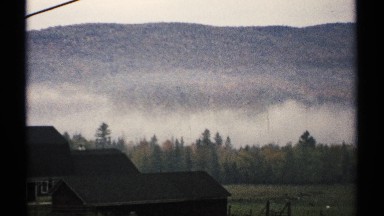 1971: foggy mountain scenery from below the mountains NEW HAMPSHIRE