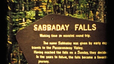 1971: sabbaday falls looks like a nice walk with small rivers and waterfalls and