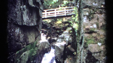 1971: bridge over a waterfall NEW HAMPSHIRE